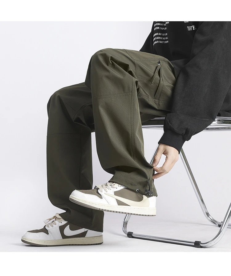 Design Cargo Pants Black Streetwear Pants - 17