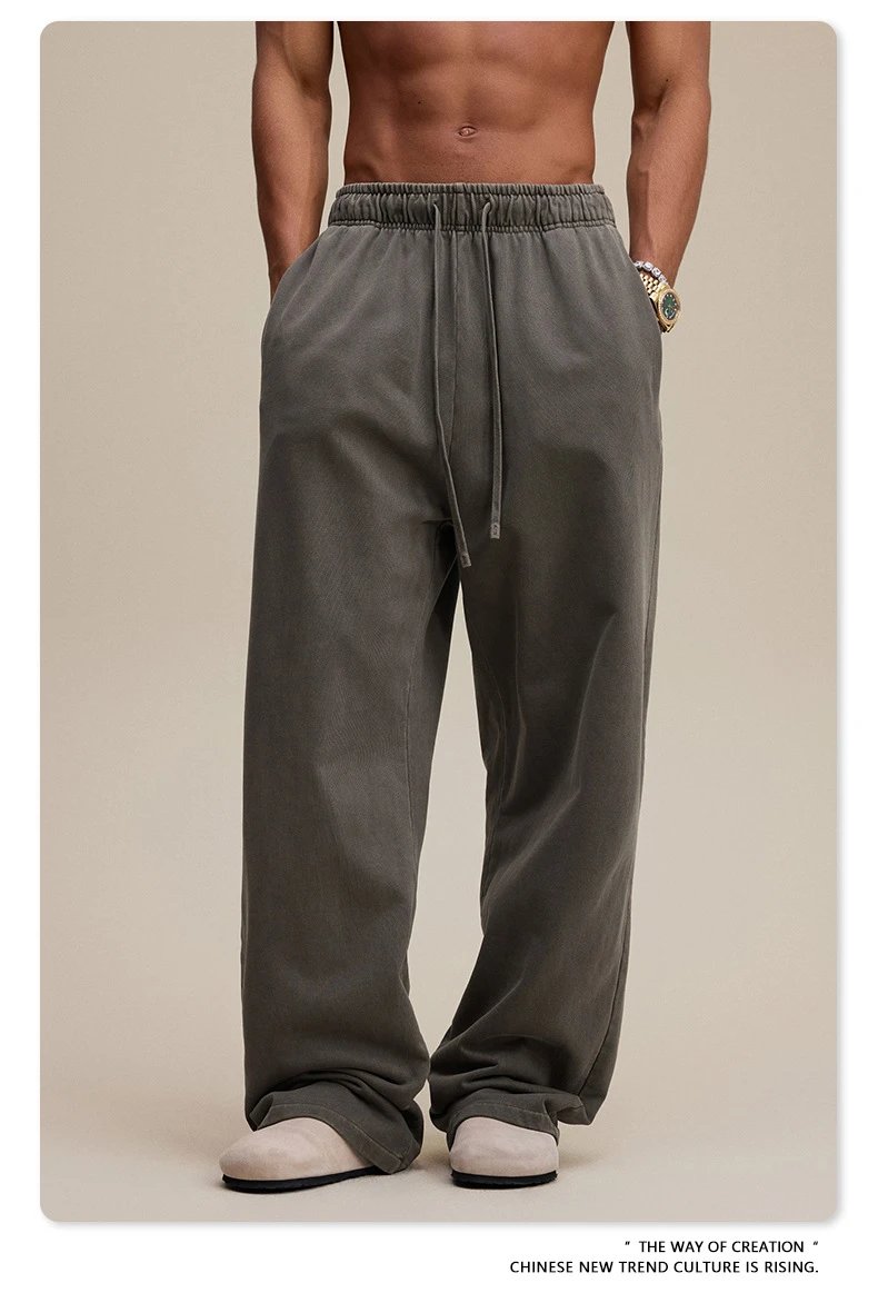 Design BE Thrived Medium Gray Drawstring Waist Pants - 54