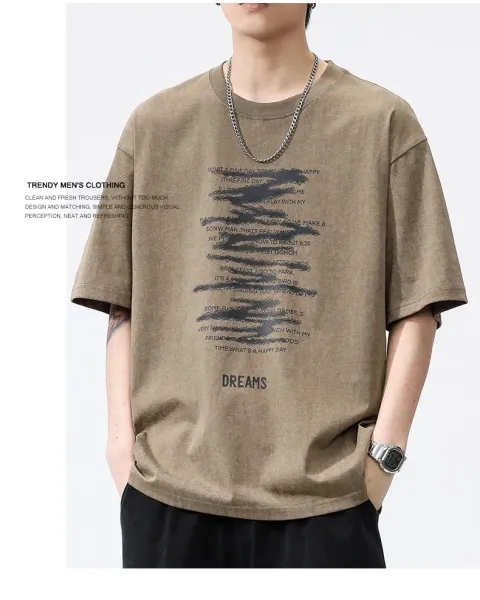 Design Graphic Print Purple Oversized T-Shirt - 14