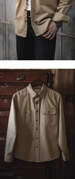 Carhartt Work In Progress Shirt Jacket Army Green Shirt - 4