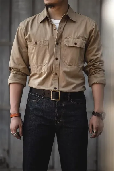 Carhartt Work In Progress Shirt Jacket Army Green Shirt - 10