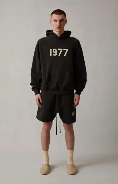 Design 1977 Graphic Hoodie Gray - 19