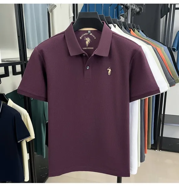 Design Polo Ralph Lauren Classic Fit Pique Polo Shirt Charcoal Gray Tops.polo - 32