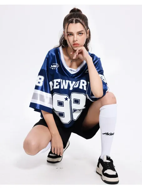 Design Akilex x ME7 New York 98 Blue Mesh Jersey - 9