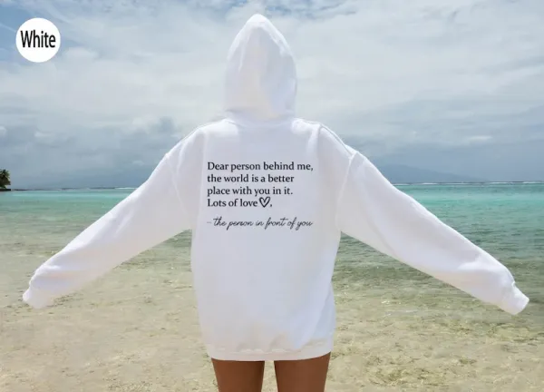 Design Custom Quote Hoodie White Hoodie - 1