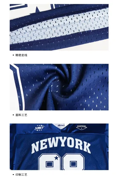 Design Akilex x ME7 New York 98 Blue Mesh Jersey - 13