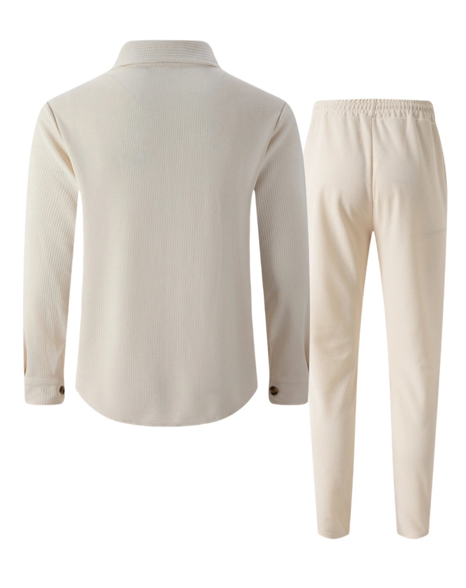 Design Gray Houndstooth Two-Piece Set with White T-Shirt and Chunky Sneakers - 9