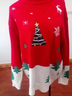 Gildan Ugly Christmas Sweater Green Graphic Sweatshirt - 10