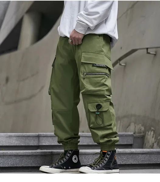 Design TAIWANG Cargo Pants Black Streetwear Trousers Pants - 13