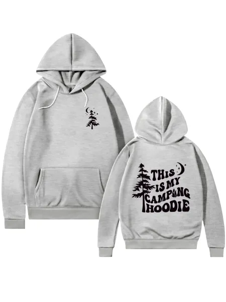 Design This Is My Camping Hoodie Black Hoodie - 20