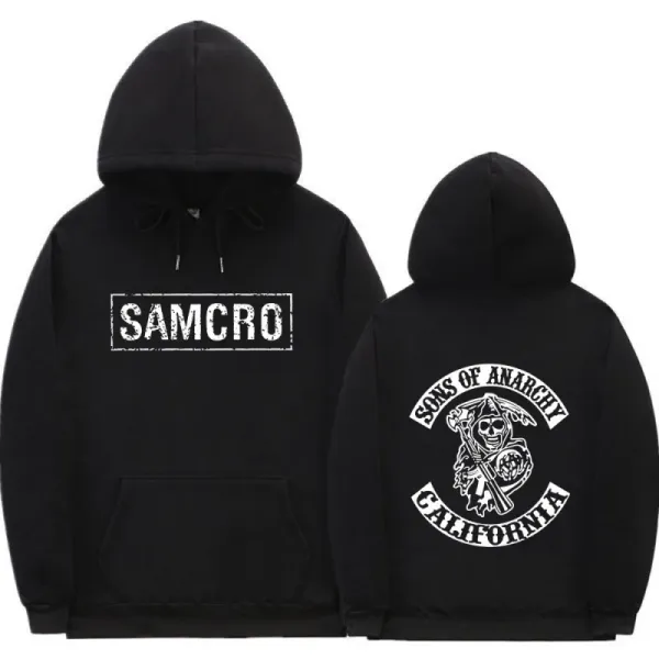 Design Sons of Anarchy SAMCRO Logo Hoodie Black Hoodie - 1