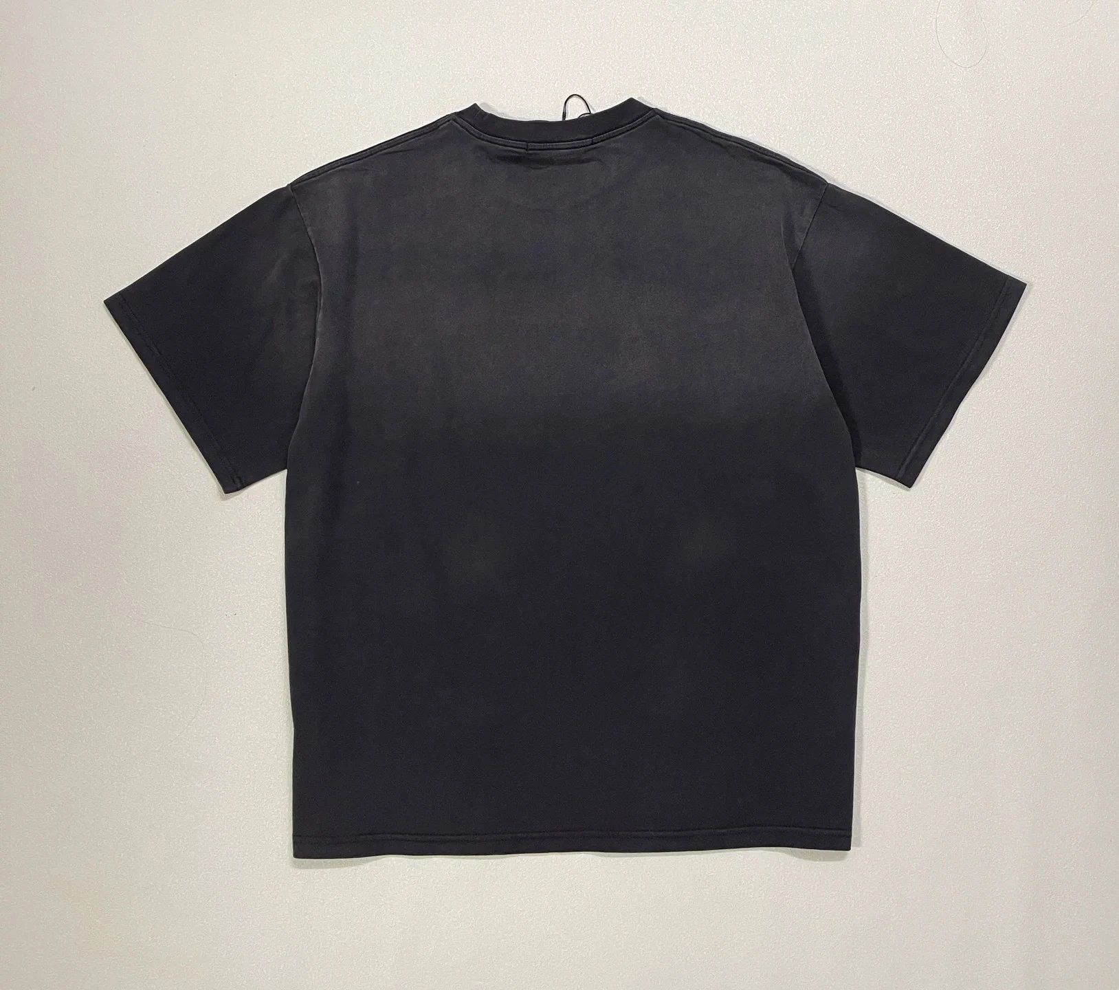Design Satoshi Nakamoto Logo Print Washed Black T-Shirt T-Shirts - 9