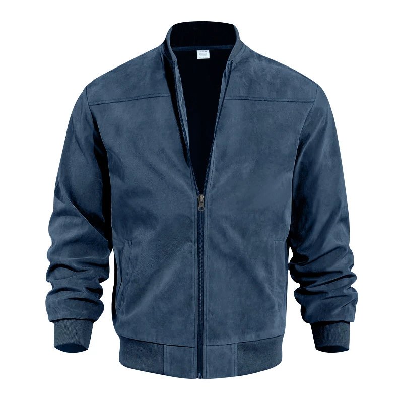 Design Bomber Jacket Navy Blue Outerwear - 30