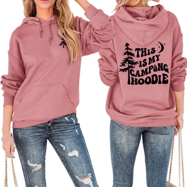 Design This Is My Camping Hoodie Black Hoodie - 15