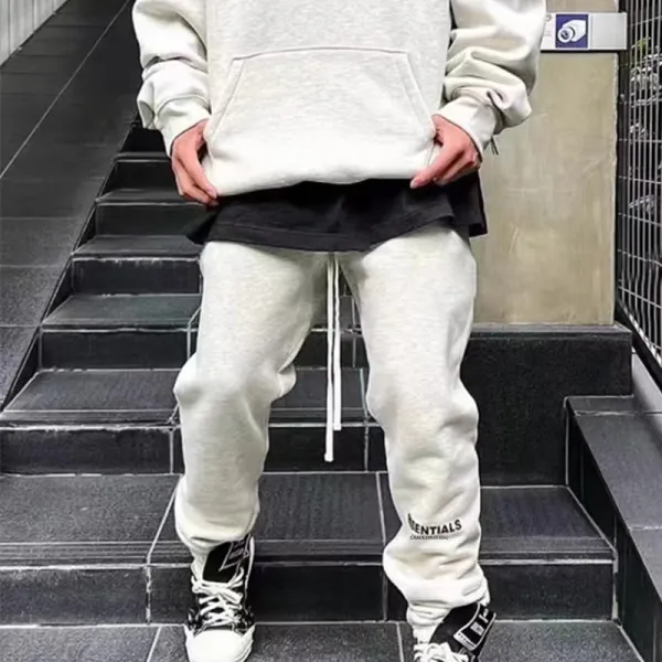 Fear of God Essentials Logo Sweatpants Beige - 1