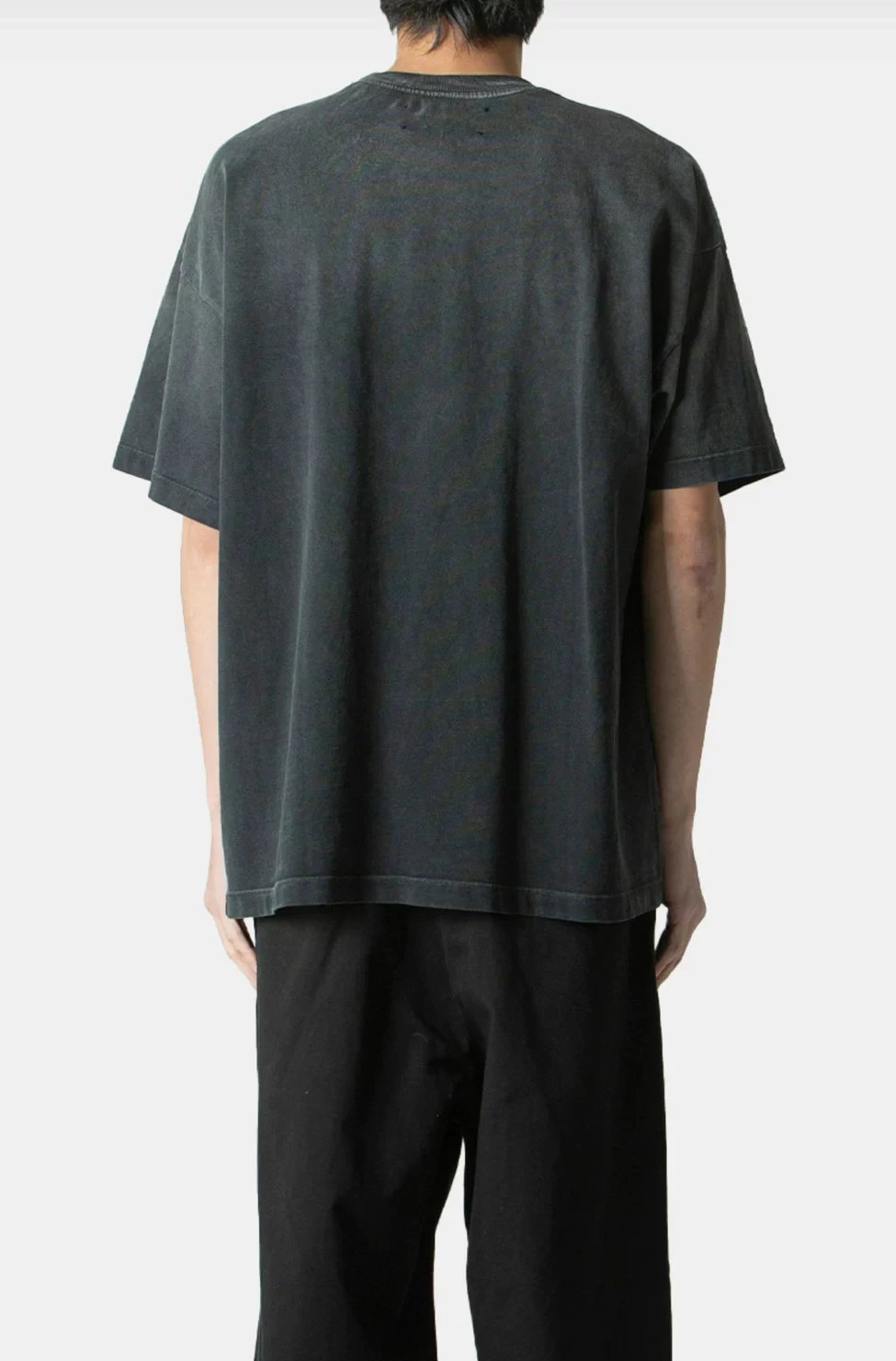 Design Satoshi Nakamoto Logo Print Washed Black T-Shirt T-Shirts - 5