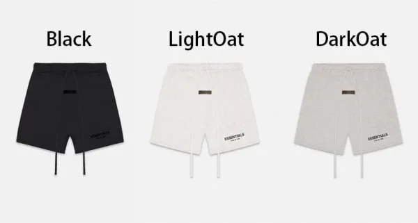 Fear of God Essentials Relaxed Fit Black Shorts - 3