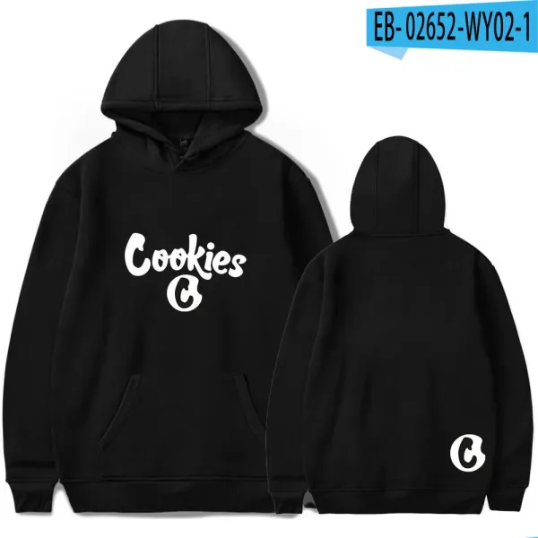 Design Cookies Hoodie Black Hoodie - 1