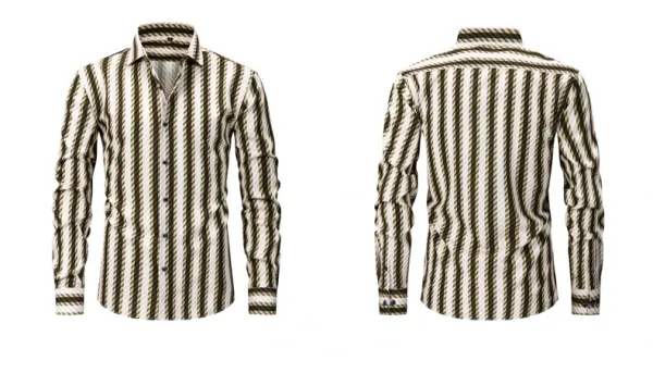 Design Classic Plaid Brown Shirt - 28
