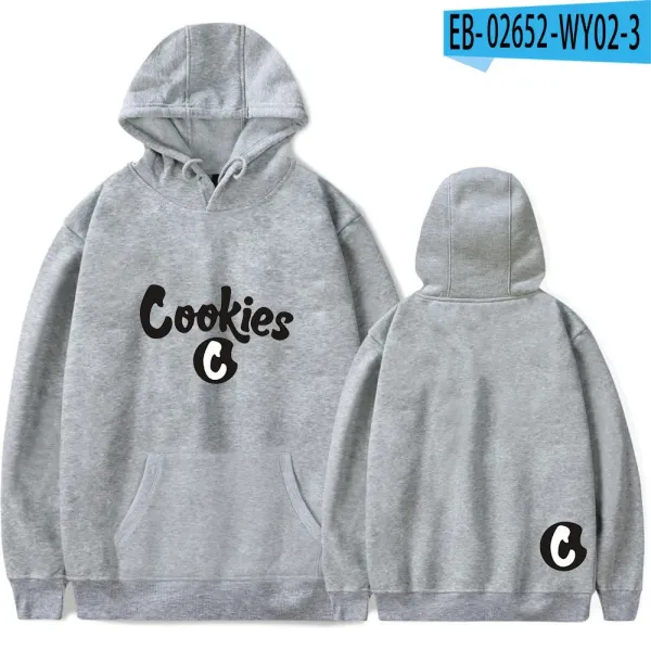 Design Cookies Hoodie Gray Hoodie - 1