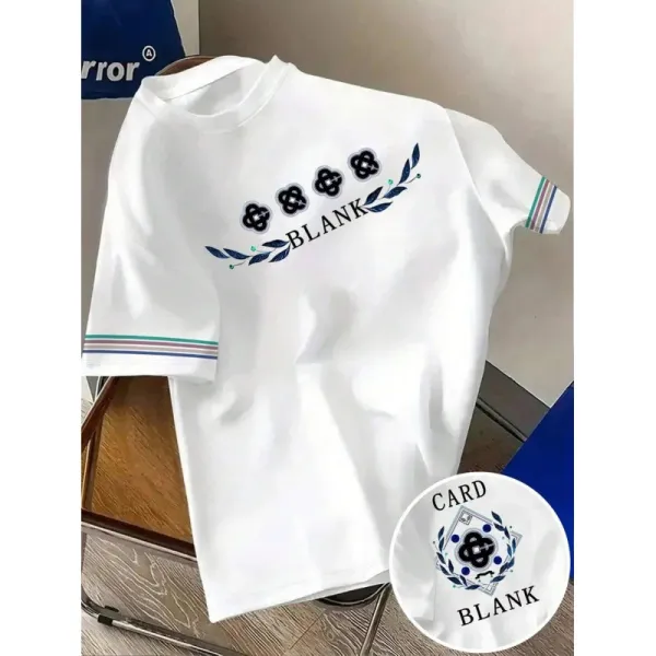 About:Blank Card Blank Graphic T-Shirt White - 1