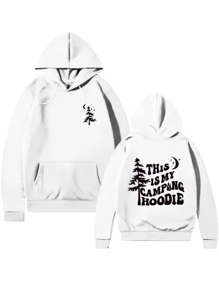 Design This Is My Camping Hoodie Black Hoodie - 19