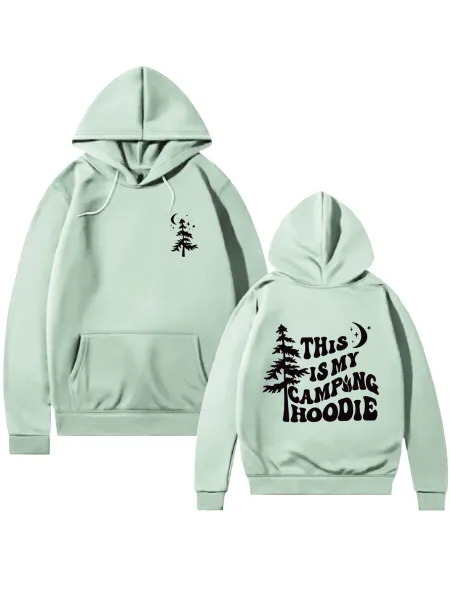Design This Is My Camping Hoodie Black Hoodie - 22