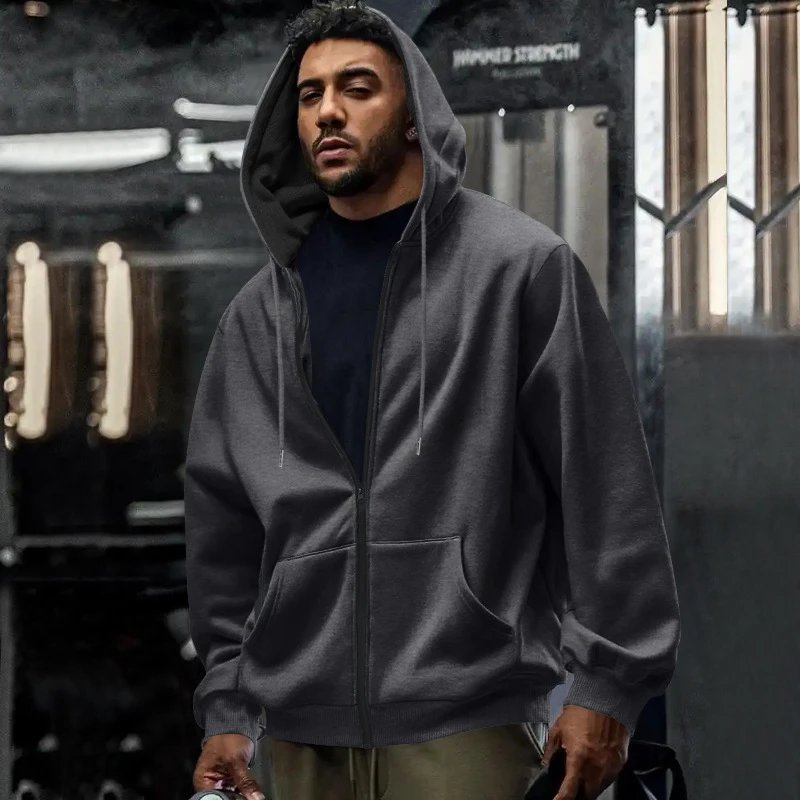 Design Basic Full-Zip Hoodie Black - 46