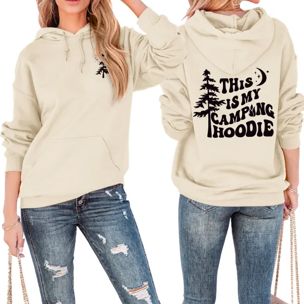 Design This Is My Camping Hoodie Black Hoodie - 18