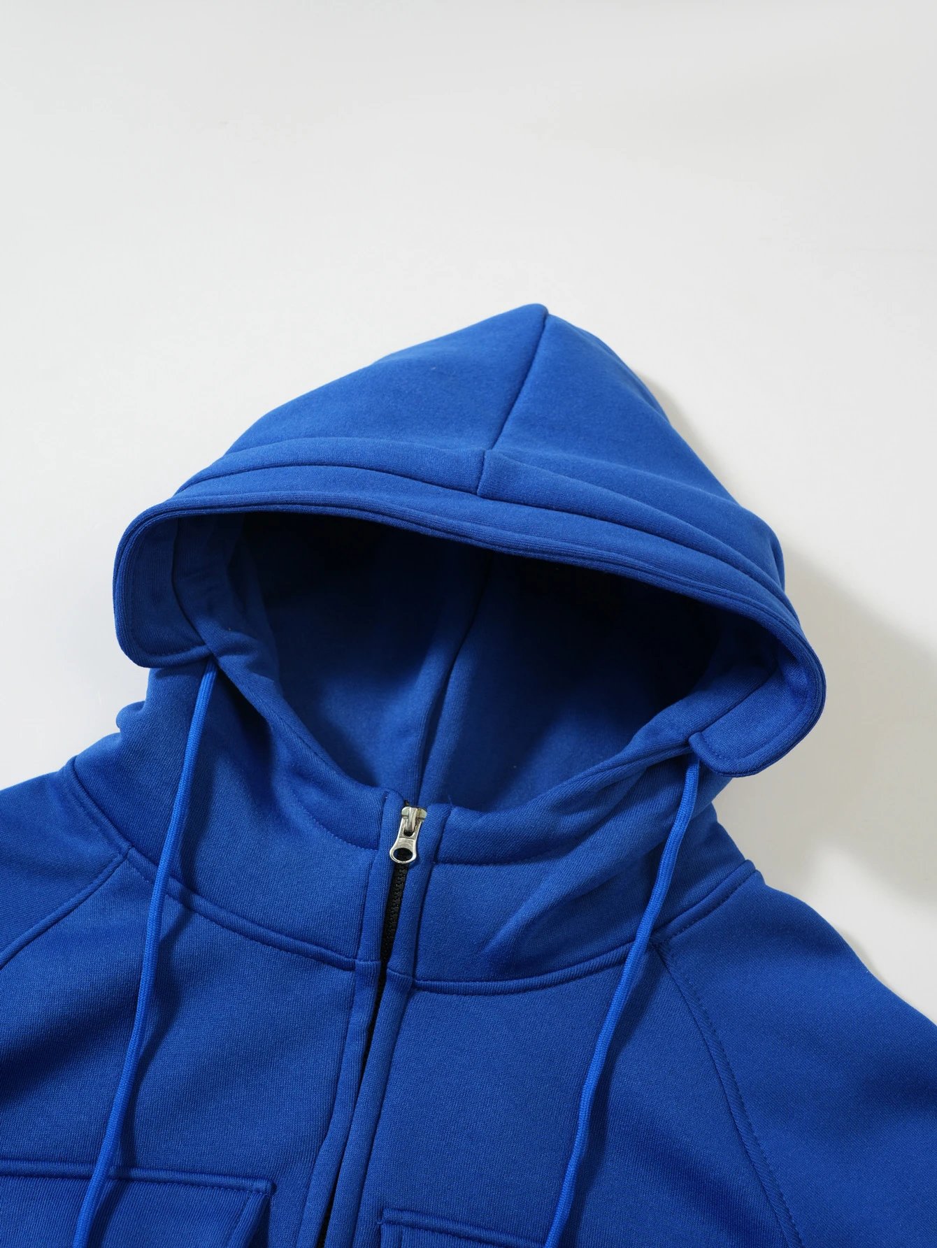 Design Zip-Up Hoodie with Utility Pockets Charcoal Gray Hoodie - 41