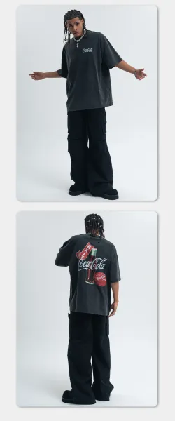 Design Coca-Cola Small Logo Black T-Shirt T-Shirts - 9