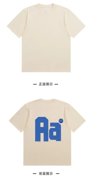 hA. Aa Graphic Print Navy T-Shirt - 7