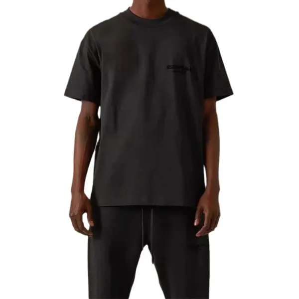 Fear of God Essentials Black Logo T-Shirt - 1