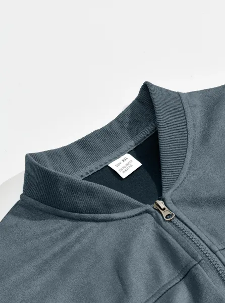 Design Bomber Jacket Navy Blue Outerwear - 9