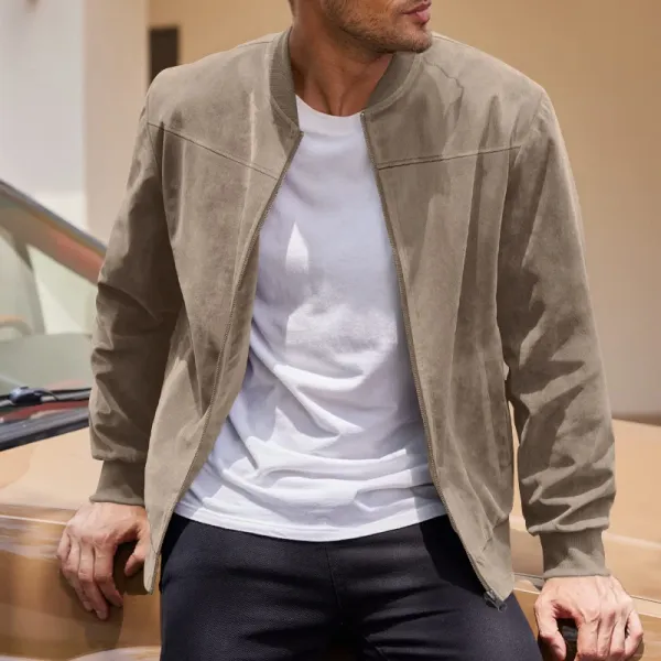 Design Bomber Jacket Navy Blue Outerwear - 32