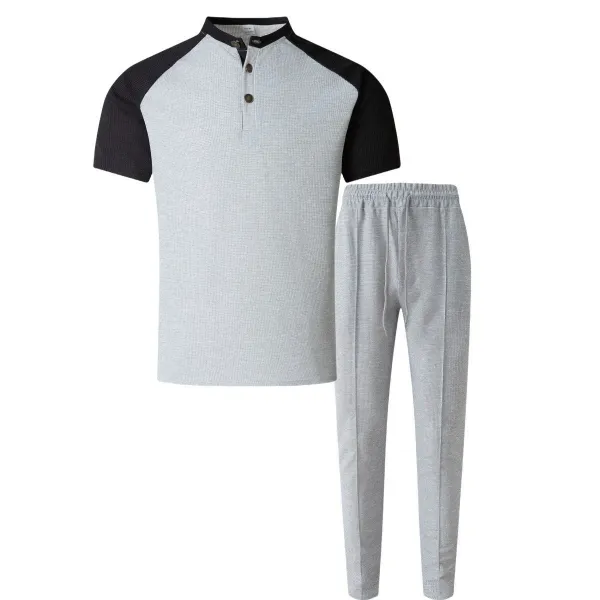 Design Henley Raglan Set Burgundy - 14