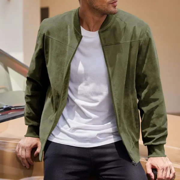 Design Bomber Jacket Navy Blue Outerwear - 19