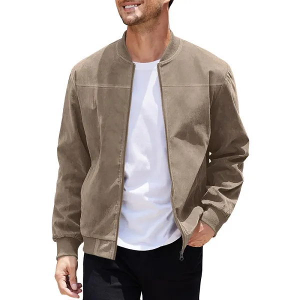 Design Bomber Jacket Navy Blue Outerwear - 34