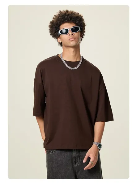 Design Basic Oversized T-Shirt Light Khaki - 27