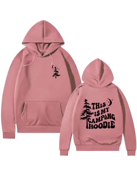 Design This Is My Camping Hoodie Black Hoodie - 21