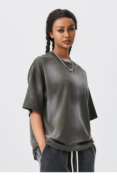 Design TILANI Steel Gray Oversized T-Shirt T-Shirts - 22