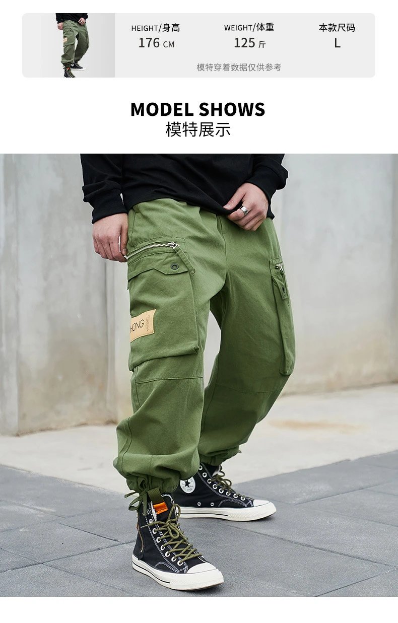 Design TAIWANG Cargo Pants Army Green Pants - 9