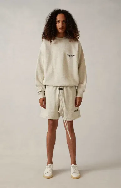 Fear of God Essentials Relaxed Fit Black Shorts - 12
