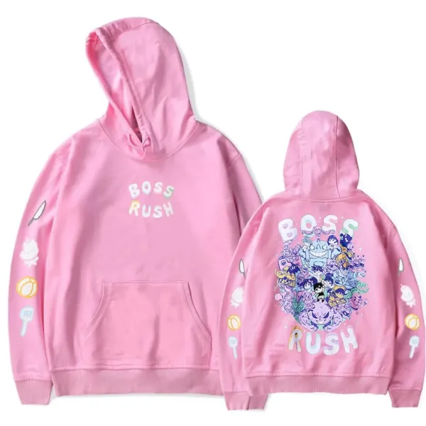 Design Boss Rush Graphic Hoodie Pink Hoodie - 1