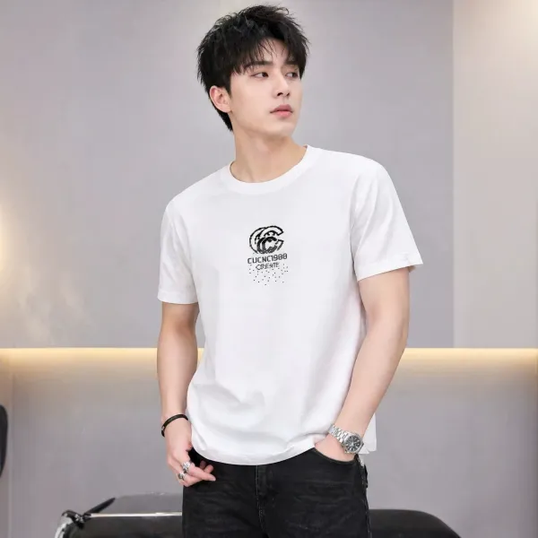 Design CUCNC1988 Graphic Print White T-Shirt T-Shirts - 1