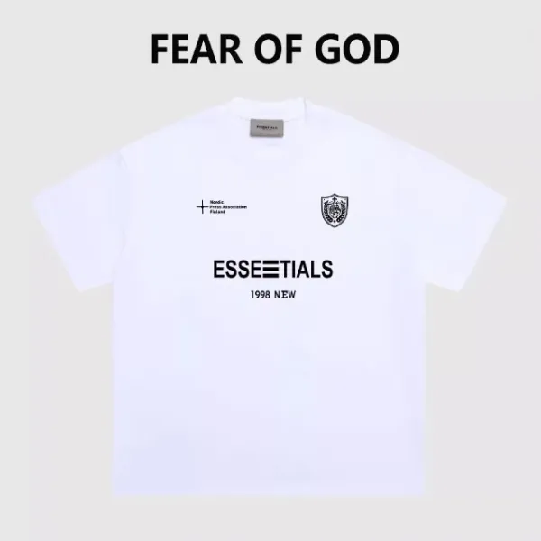 Fear of God Essentials 1998 New White T-Shirt - 7