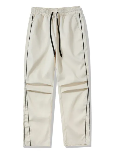 Off-White Cargo Pants Beige with Black Stripe Pants - 5