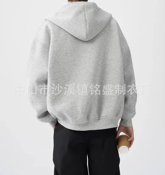 Design Asymmetrical Zip Hoodie Gray - 11