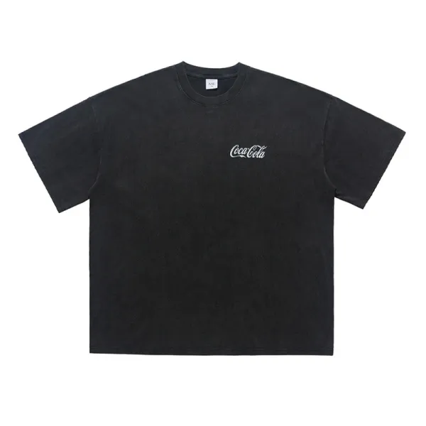 Design Coca-Cola Small Logo Black T-Shirt T-Shirts - 1