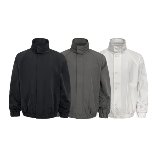 Design Bomber Jacket Olive Gray Outerwear - 34